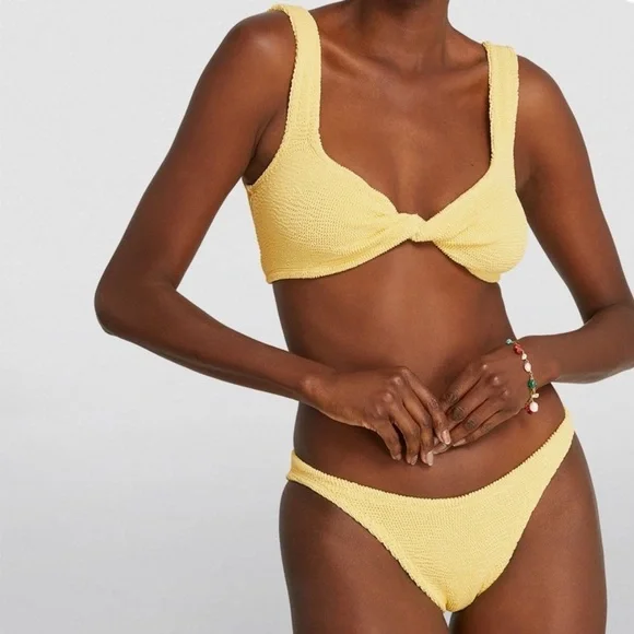 Hunza G Juno Bikini (OneSize) Yellow, Excellent Condition! - Picture 1 of 15